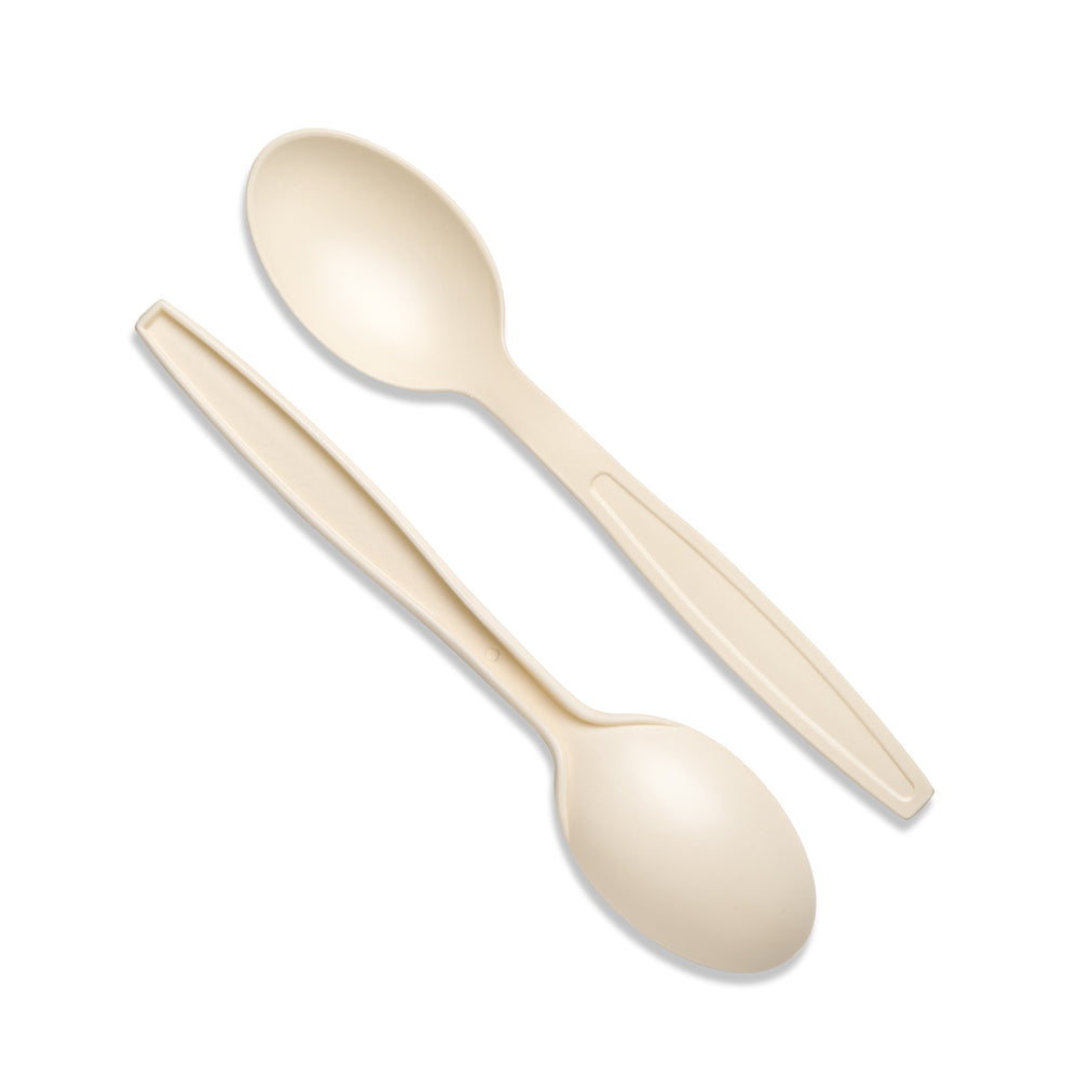 Natural Cornstarch (168mm/6.6") Dessert Spoon