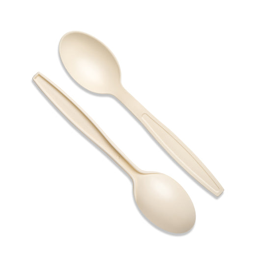 Natural Cornstarch (168mm/6.6") Dessert Spoon