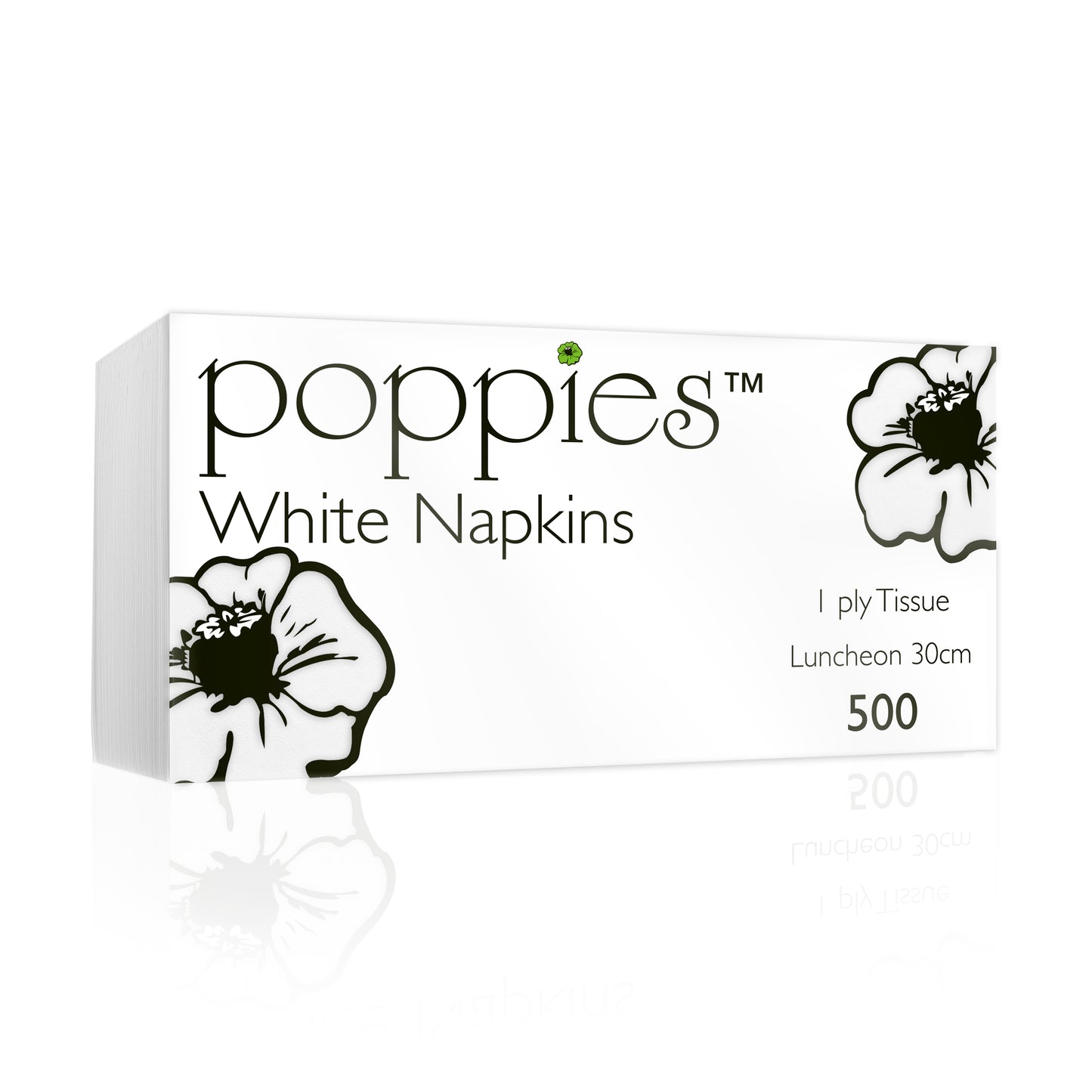 1ply White Napkins 30cm x 30cm