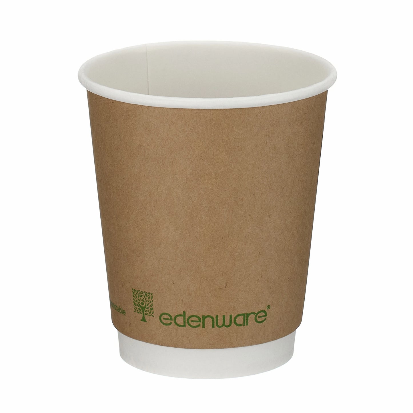 8oz Kraft Compostable Double Wall Hot Cup
