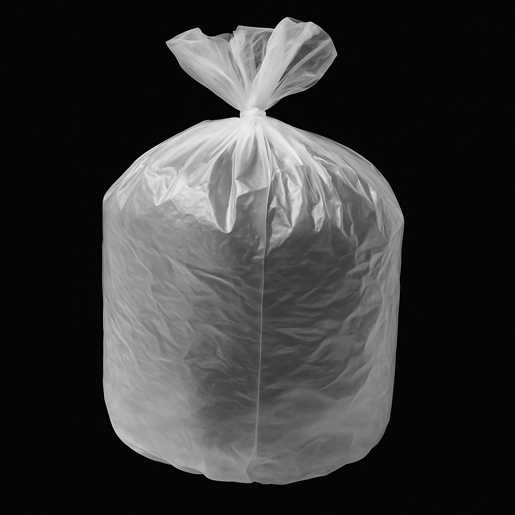 Clear Heavy Duty Bin Bags 90L