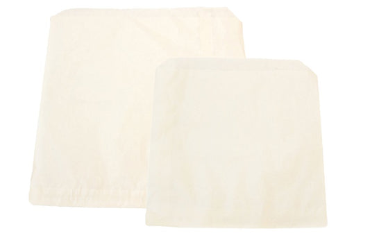 10x10" White Greaseproof Paper Bags