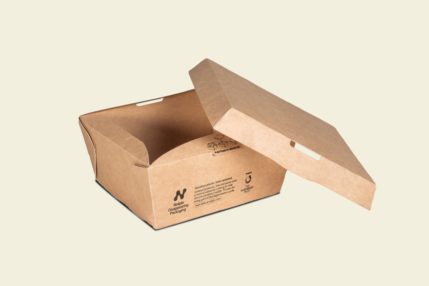 Notpla Clip & Close Food Box - 800ml