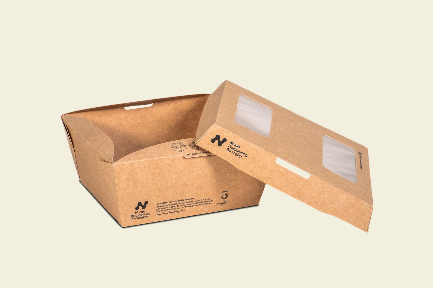 Notpla Clip & Close Food Box - 800ml