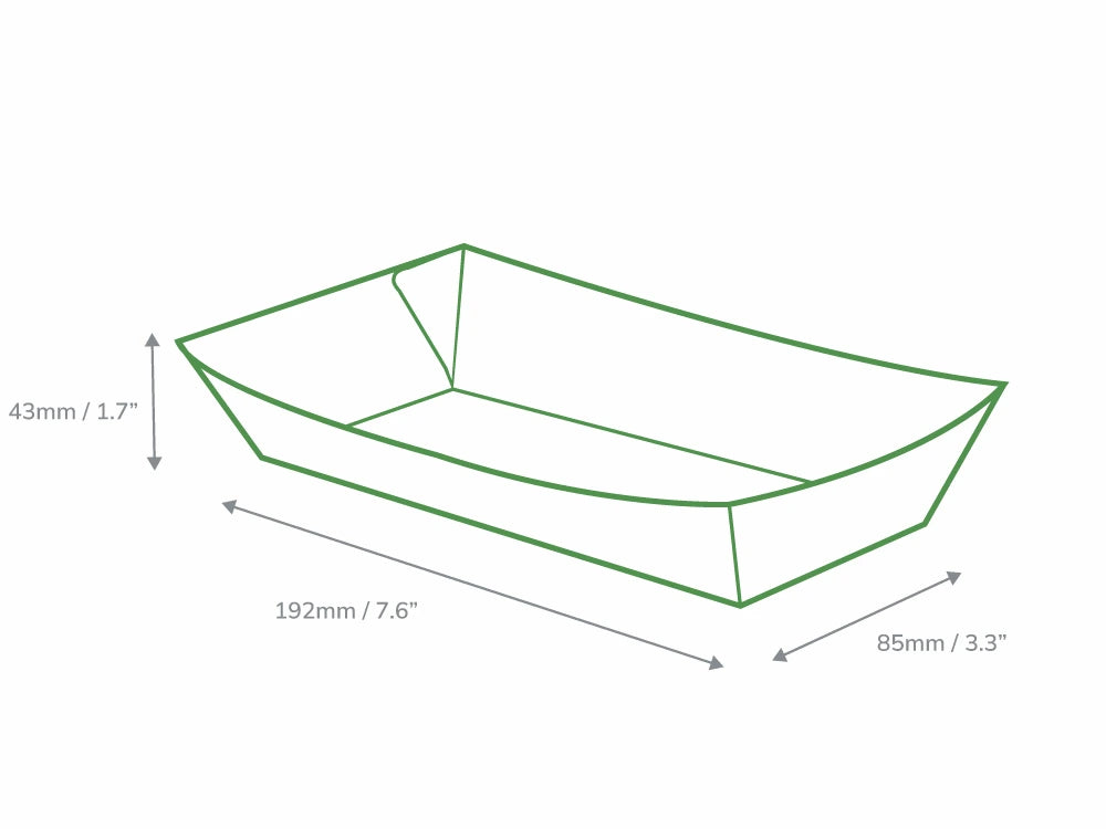 Medium Kraft Folded Board Tray
