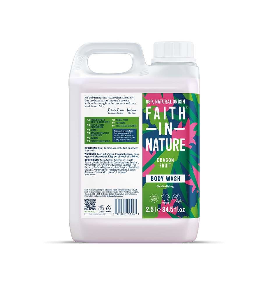 Faith in Nature Body Wash 2.5L Refills