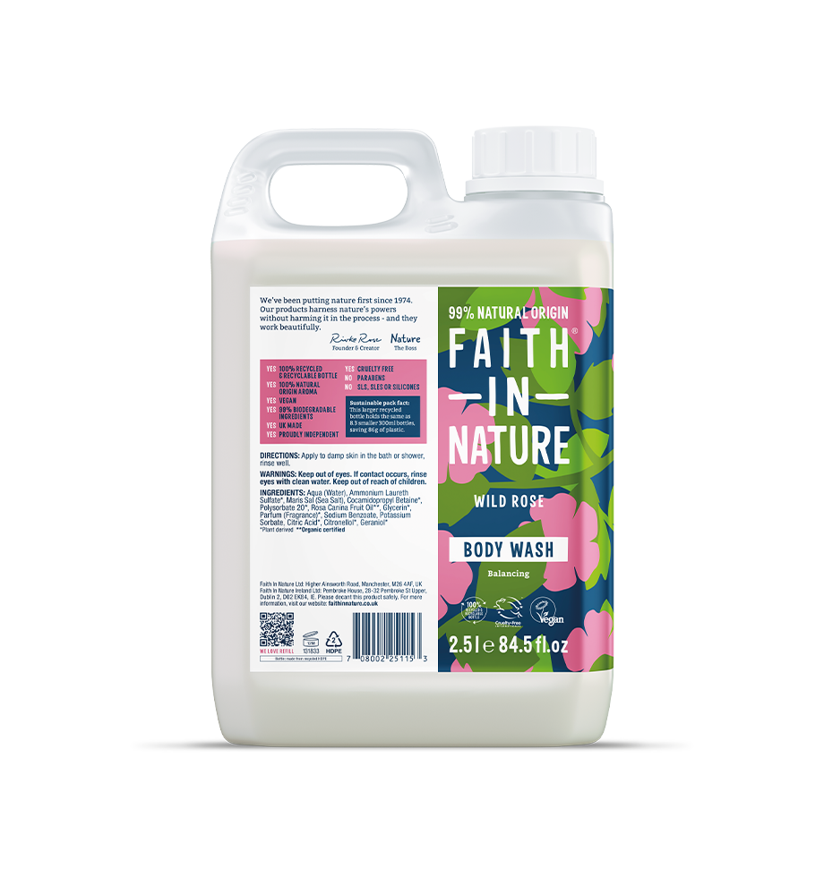 Faith in Nature Body Wash 2.5L Refills