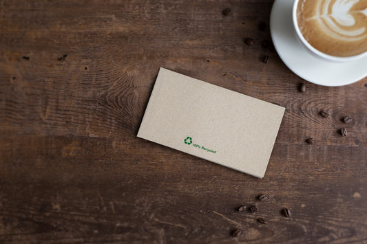 1ply 32cm Unbleached Recycled Dispenser Napkins