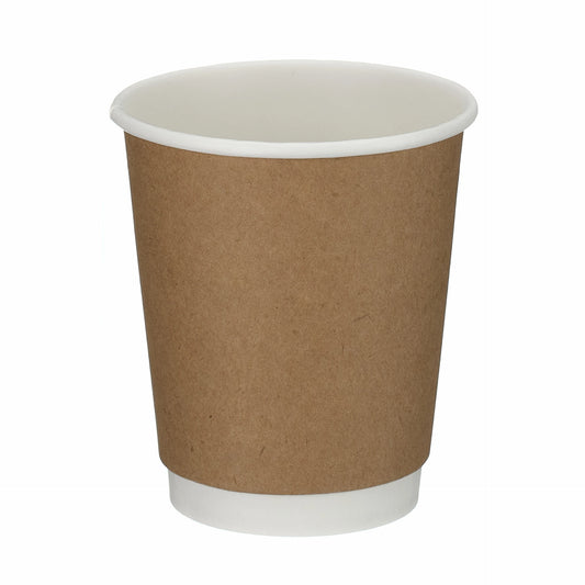 Double Wall Hot Drink Cup (340ml/12oz) Brown