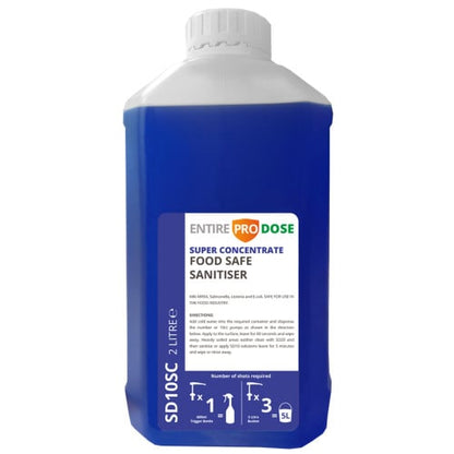 EntirePro Dose Super Concentrate Food Safe Sanitiser 2x 2L