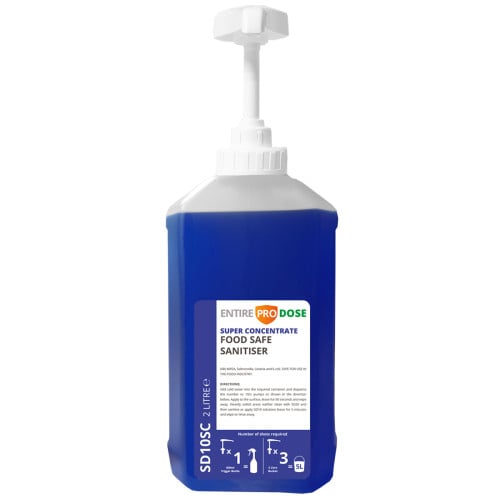 EntirePro Dose Super Concentrate Food Safe Sanitiser 2x 2L