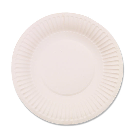 Paper Plate (178mm / 7″) Round White – 1,000 Plates
