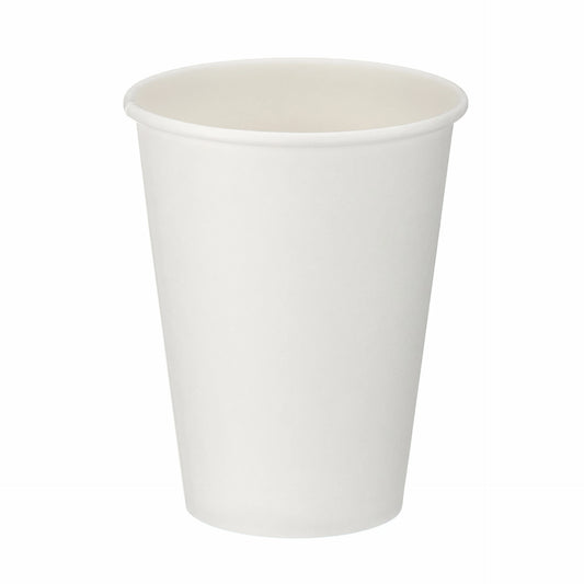 12oz White Single Wall Hot Cup (PE Lined)