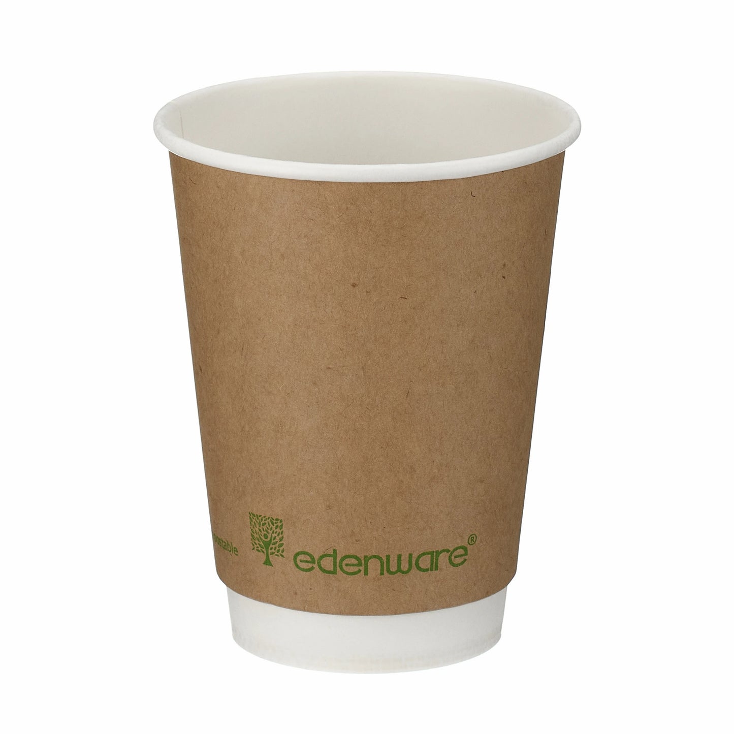 12oz Kraft Compostable Double Wall Hot Cup