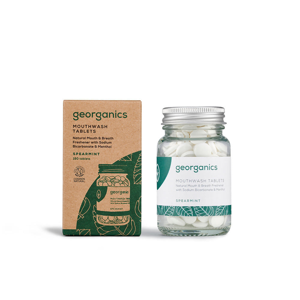 Georganics Spearmint Mouthwash Tablets