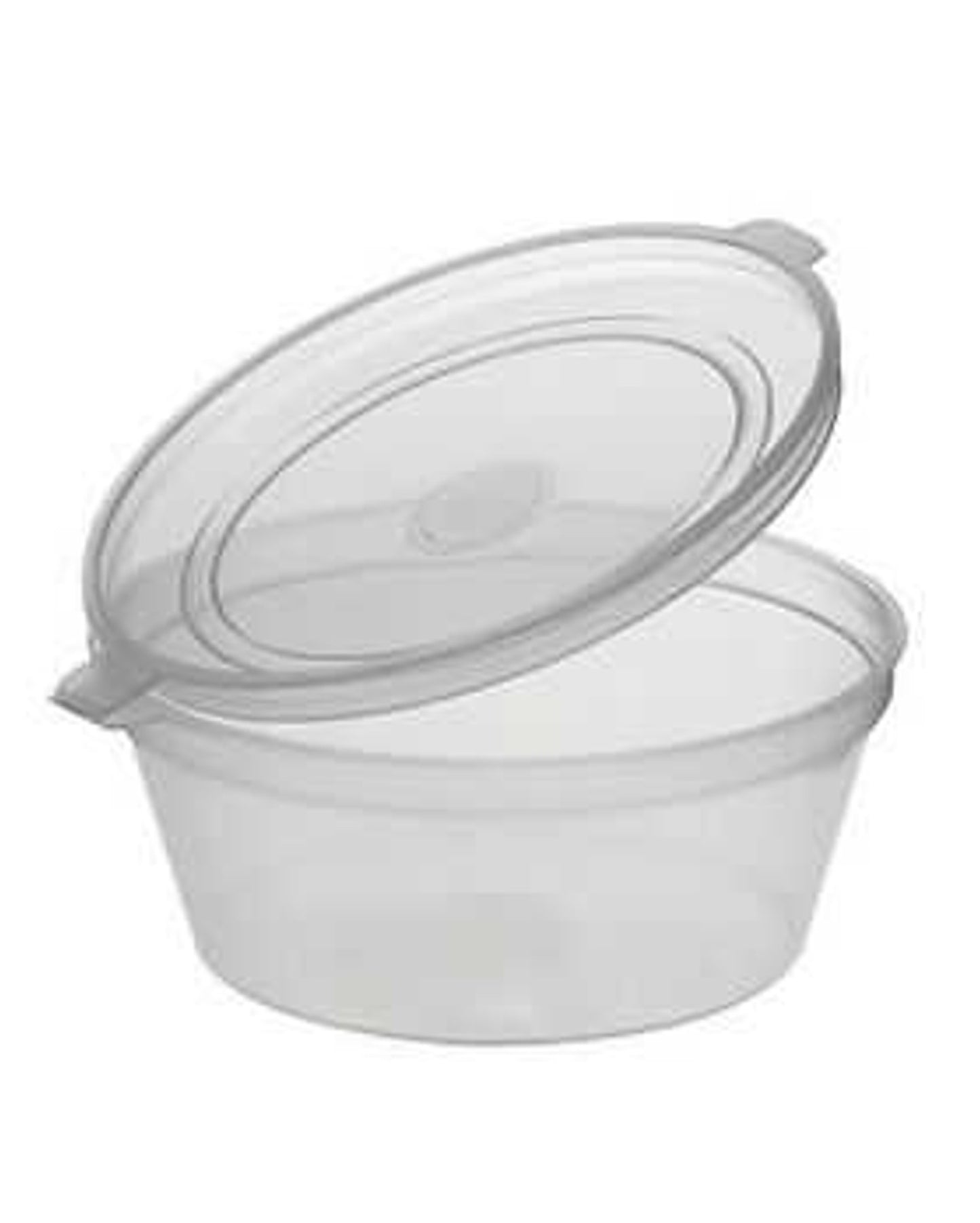 Microwave Portion Pot Round PP (56ml/2oz) Clear Hinge