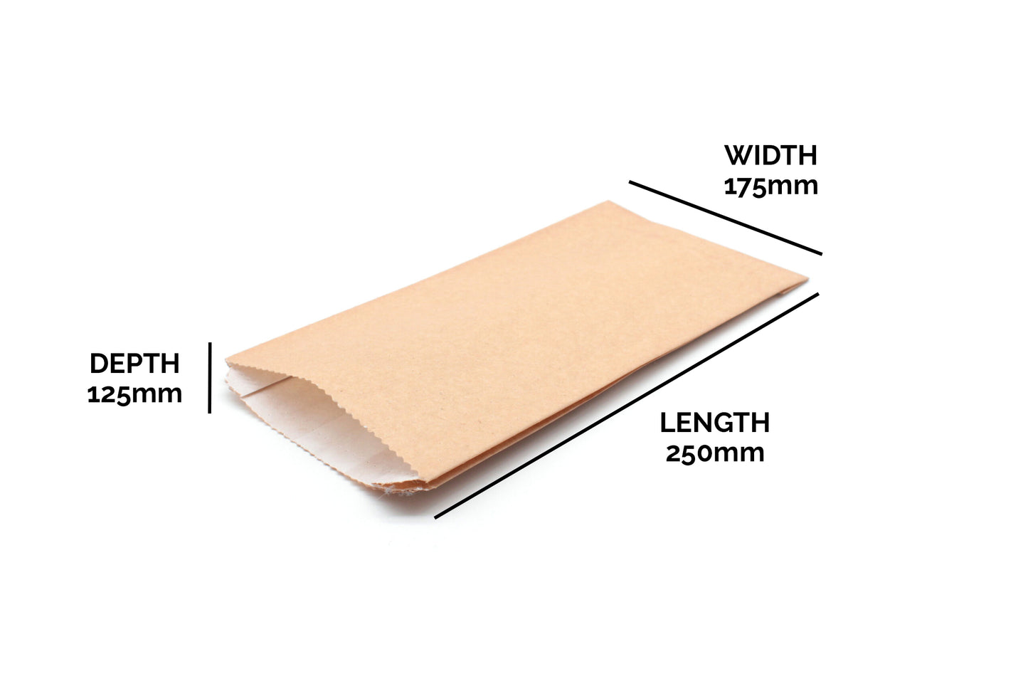 Hot 'N' Savoury Kraft Food Bags 5x7x10"