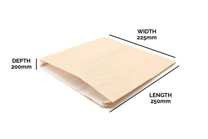 Hot 'N' Savoury Kraft Food Bags 8x10x9"