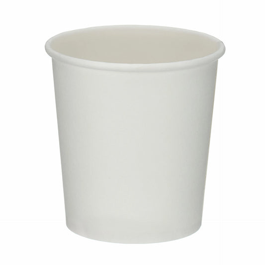 4oz White Single Wall Hot Cup (PE Lined)