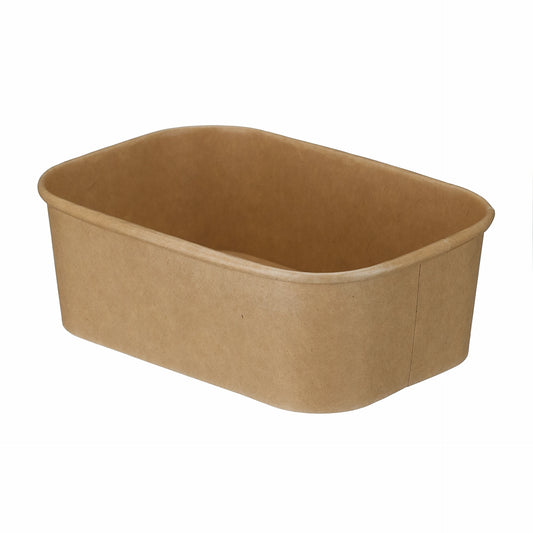 750ml Kraft Rectangular Bowl