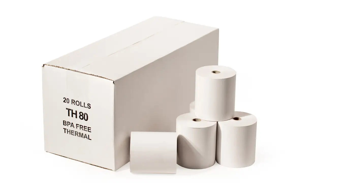 Thermal Till Rolls 80mm × 80mm – Box of 20