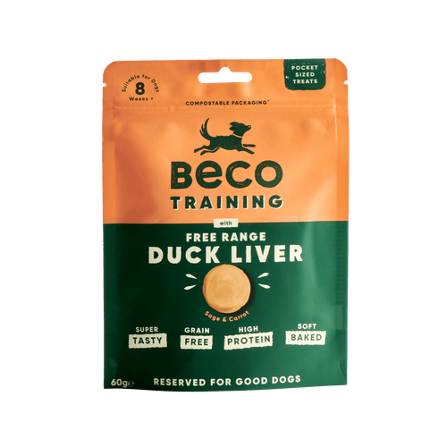 Beco Dog Treats -  Free Range Duck Liver with Sage & Carrot