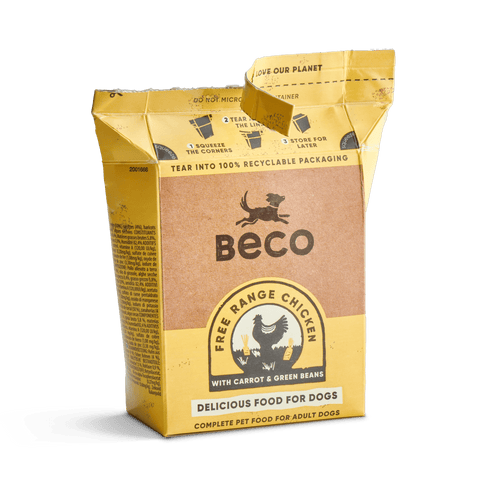 Beco Wet Dog Food - Free Range Chicken with Carrots & Green Beans