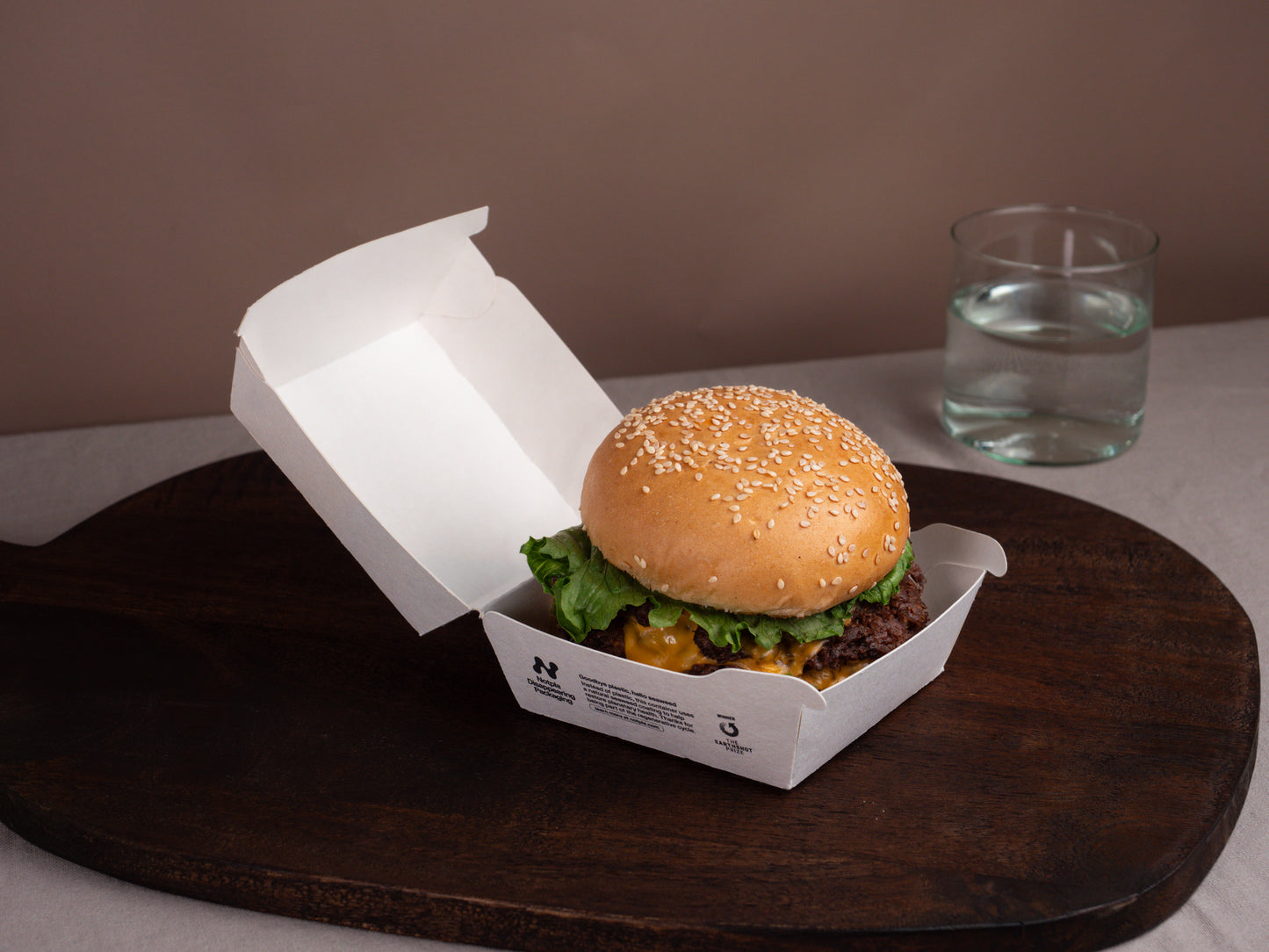 Notpla Burger Clamshell - 5”