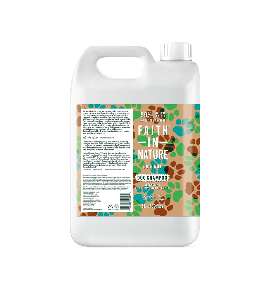 Faith in Nature Dog Shampoo 5L Refills