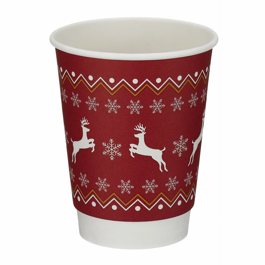 Double Wall Christmas Hot Drink Cup (340ml/12oz) Matt