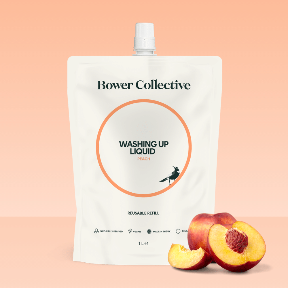 Bower Washing Up Liquid Refill – Peach 1L