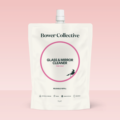 Bower Glass & Mirror Cleaner Refill – Pink Salt 1L