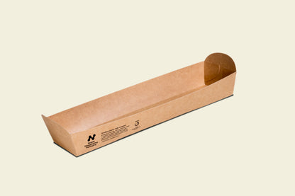 Notpla Hot Dog Tray - 10x3”
