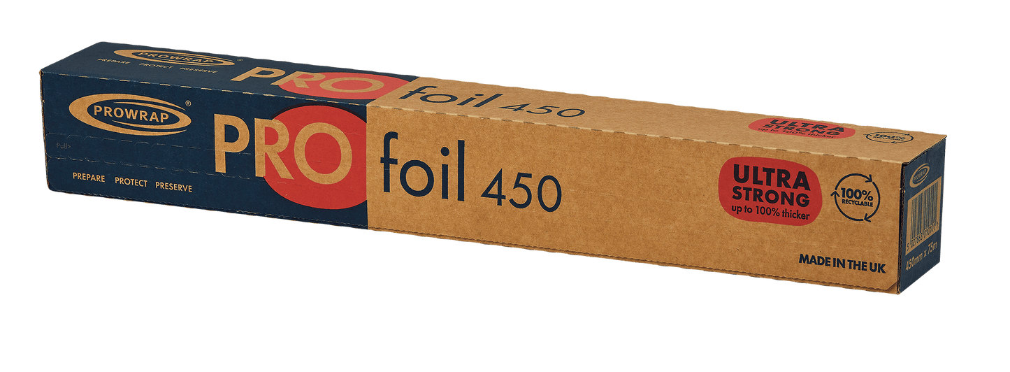 Prowrap Premium Catering Foil Cutterbox 450mm x 75m