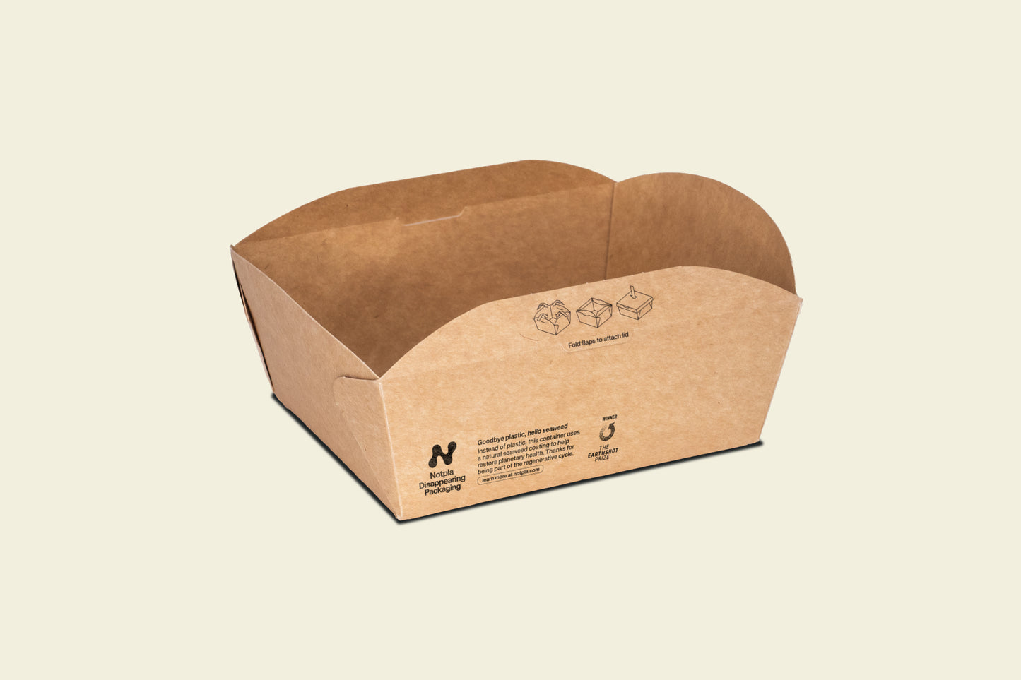 Notpla Clip & Close Food Box - 1000ml