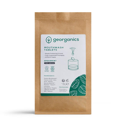 Georganics Spearmint Mouthwash Tablets