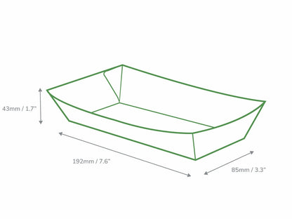 Medium Kraft Folded Board Tray