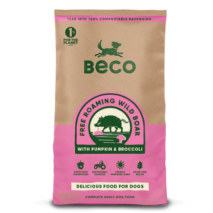 Beco Dry Dog Food - Wild Boar with Pumpkin & Broccoli (2kg)