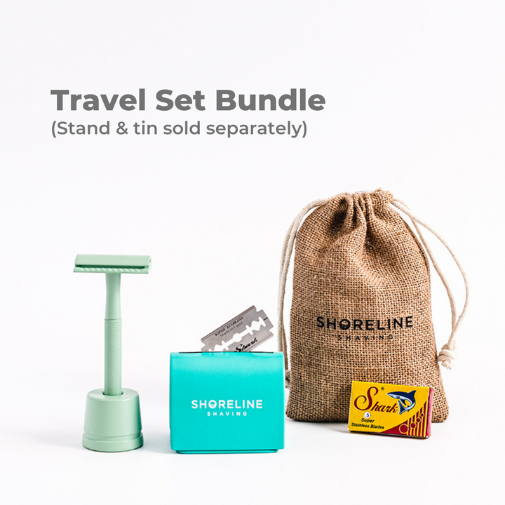 Shoreline Shaving Safety Razor Travel Sets (men & women)