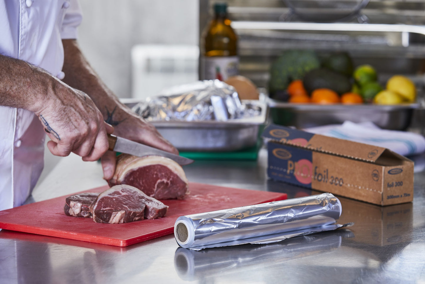 Prowrap Essential Catering Foil Cutterbox 300mm x 75m