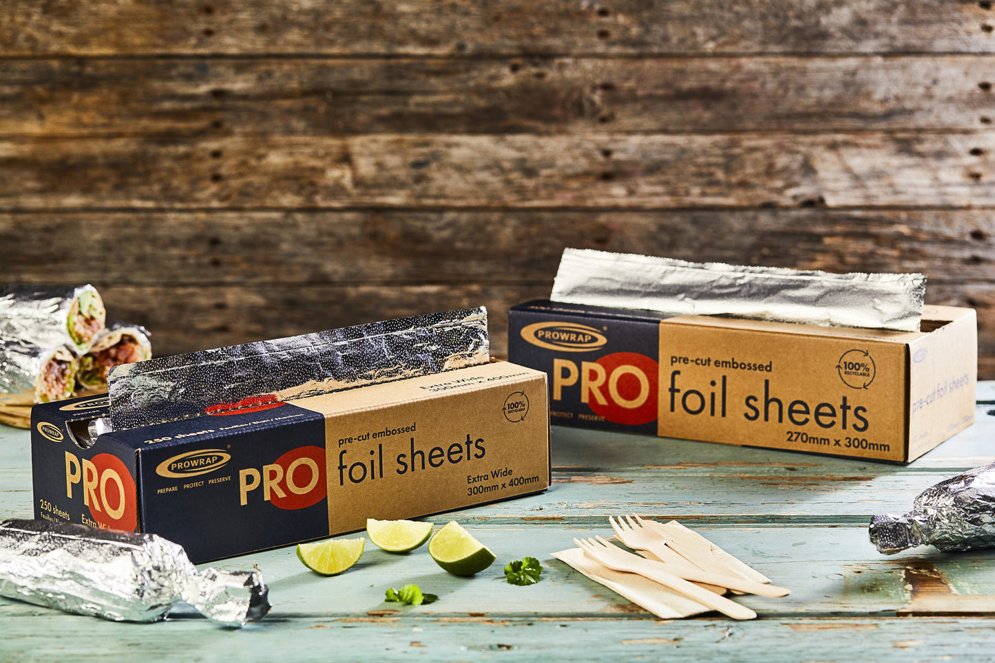 Prowrap 270mm x 300mm Pre-Cut Foil Sheets