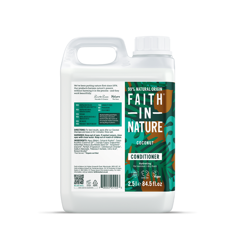 Faith in Nature Conditioner 2.5L Refills