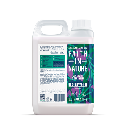 Faith in Nature Body Wash 2.5L Refills