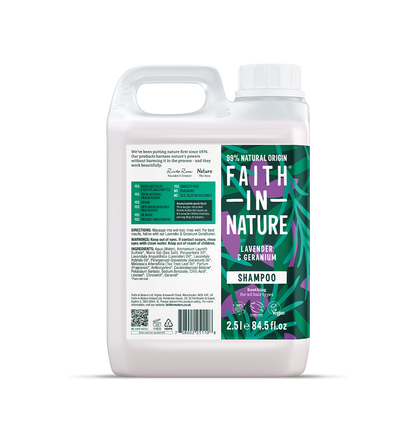 Faith in Nature Shampoo 2.5L Refills