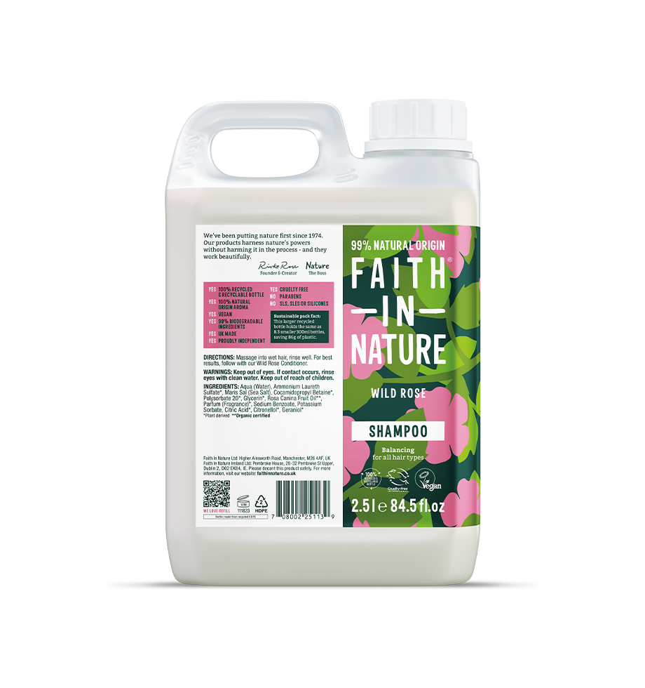 Faith in Nature Shampoo 2.5L Refills