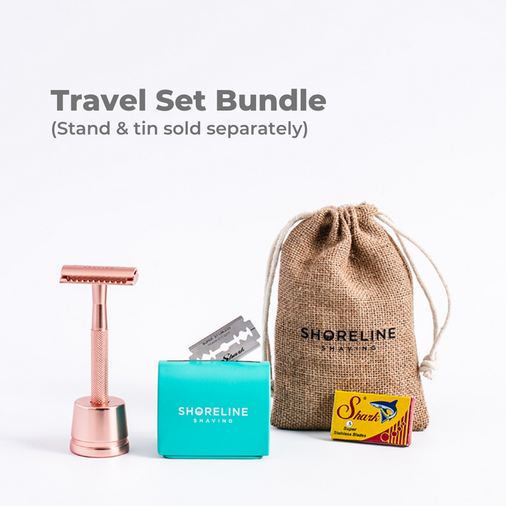 Shoreline Shaving Safety Razor Travel Sets (men & women)