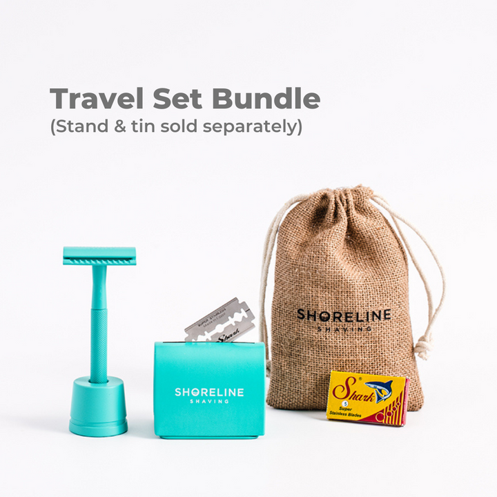 Shoreline Shaving Safety Razor Travel Sets (men & women)