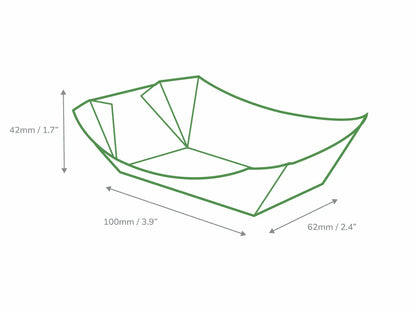 Small Black Folded Board Tray