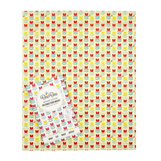 BeeBee & Leaf Giant Beeswax Bread Wraps (Tulip)