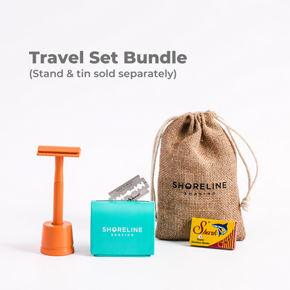 Shoreline Shaving Safety Razor Travel Sets (men & women)